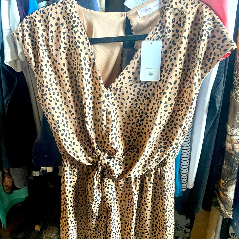 ‘Luna in Love’ Open Back Romper
